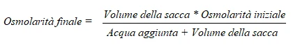 Mathematical formula for the calculation of