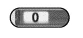 Oval frame with black border and gray background showing a central white display with the number zero in black at the center