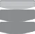 Three overlapping horizontal bands with curved edges, the first light gray, the second medium gray, and the third dark gray on a white background