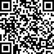 Square QR code composed of a pattern of small black squares on a white background with three large alignment squares at the corners