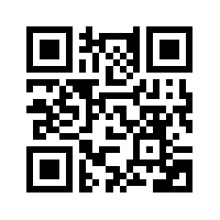 Square QR code composed of small black modules on a white background for