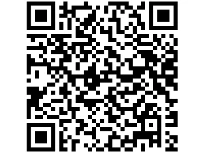 Square QR code composed of small black modules on a white background for
