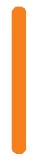 A thick bright orange vertical line on a white background