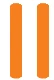 Two thick parallel vertical orange bars on a white background
