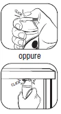 Technical drawing showing two options for the