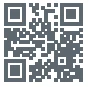 Dark gray square QR code on white background with geometric patterns of small squares and three large positioning squares at the corners