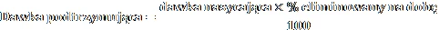 Reversed text in Polish: Initial dosage: 1000 international units per day, increasing x% to maximum dose