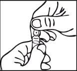 Two hands holding and separating a glass ampoule, preparing it for opening to withdraw medication