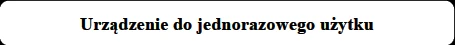 Texto negro sobre fondo blanco que dice Dispositivo de un solo uso, ubicado dentro de un marco redondeado