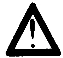 A black exclamation mark placed inside a triangle with thick border, a warning symbol indicating danger or important notice
