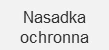 Text in black font on a white background in Polish: Protective cap