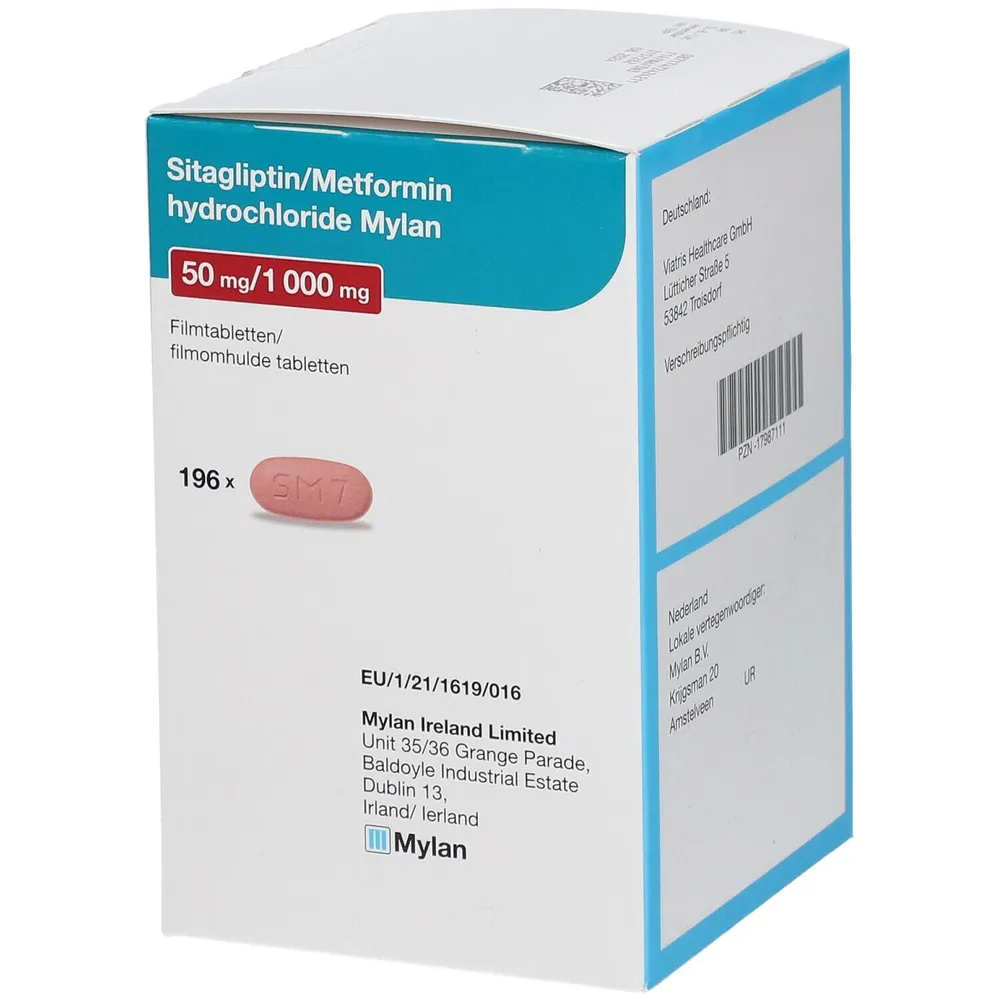 SITAGLIPTIN + METFORMIN HYDROCHLORIDE +PHARMA Tabletki powlekane