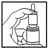 A hand holding a bottle with dropper, opening the cap to use the medication