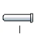 Syringe metal needle with smooth surface and rounded tip, marked with the number 1 for identification in the instructions