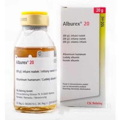 ALBUREX 20 solución para infusión
