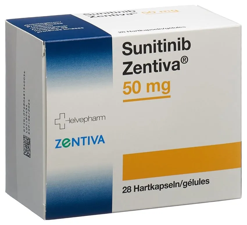 SUNITINIB ZENTIVA cápsulas, duras
